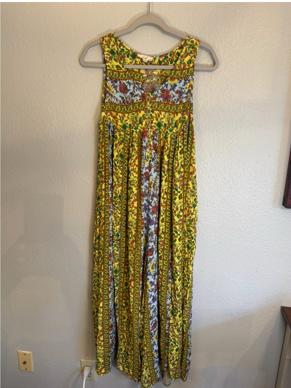 Easel Floral Boho Wide Leg
Gauze Crop Jumpsuit Cottage
Fairy Women's Medium  NEW